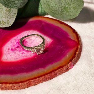Pink agate coaster